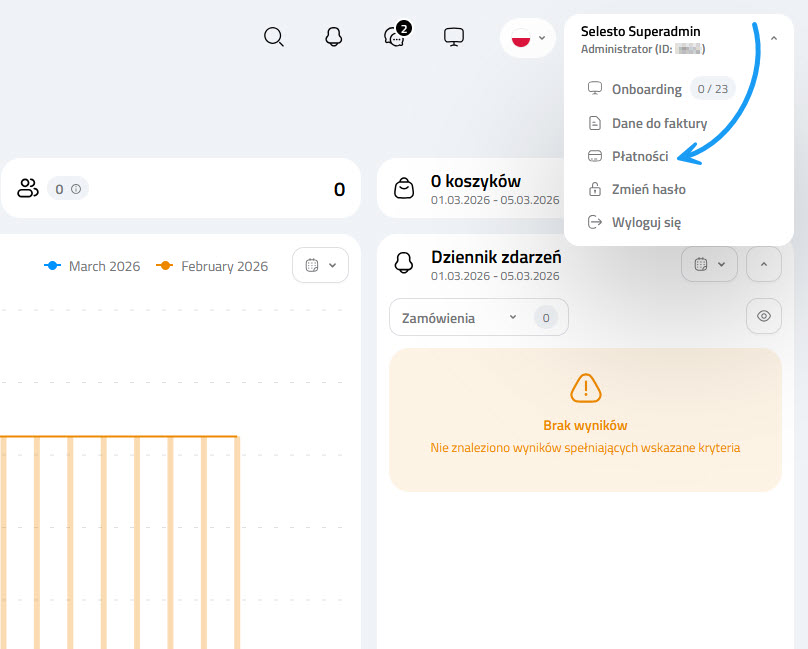 Selesto - dodawanie metody płatności