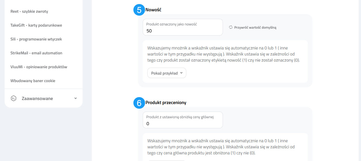 Selesto - AutoRoll konfiguracja elementów