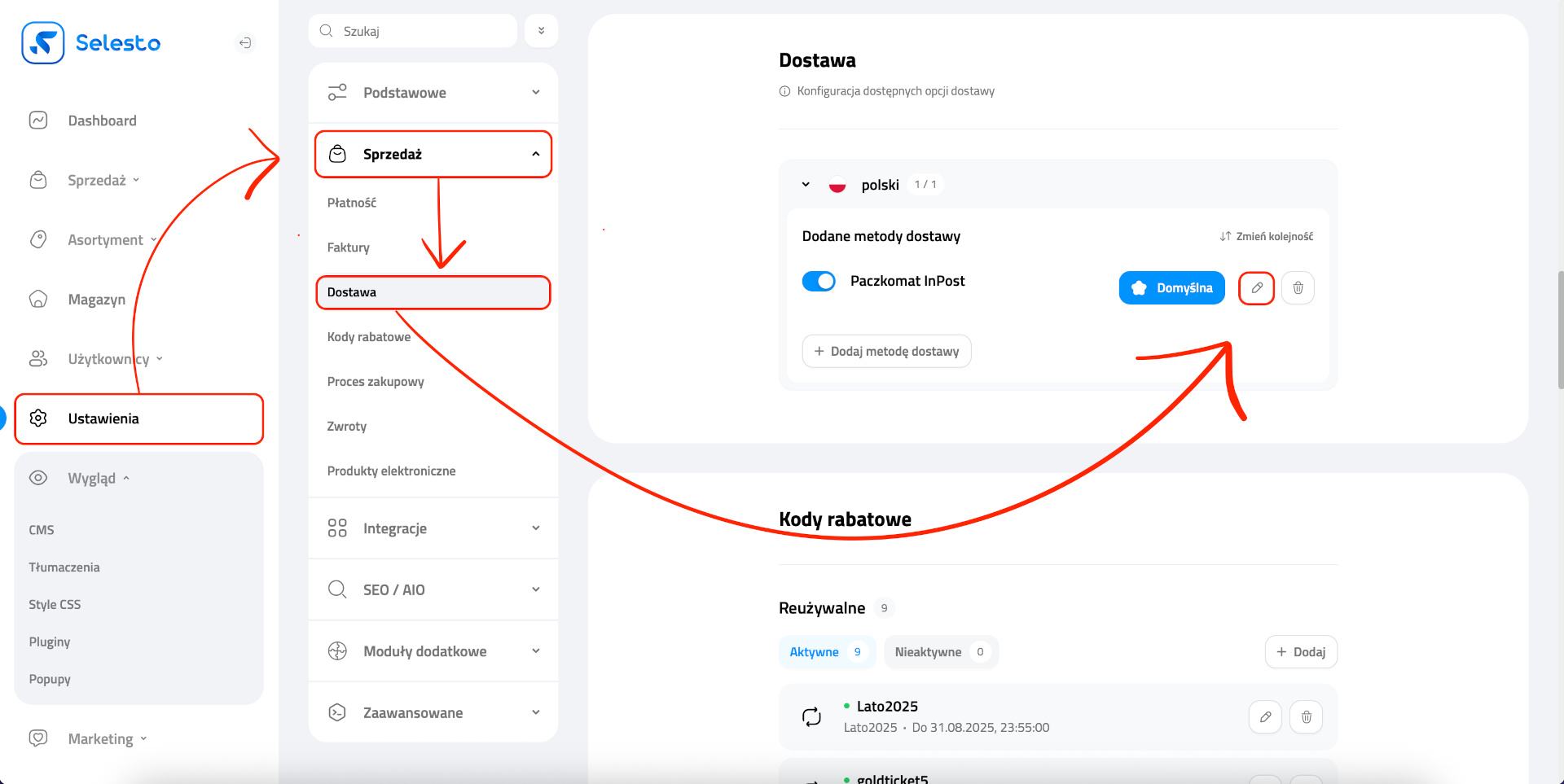 integracja z eService na Selesto 3