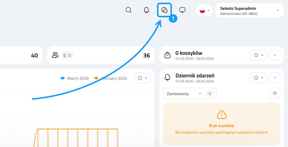 Selesto - panel pomocy
