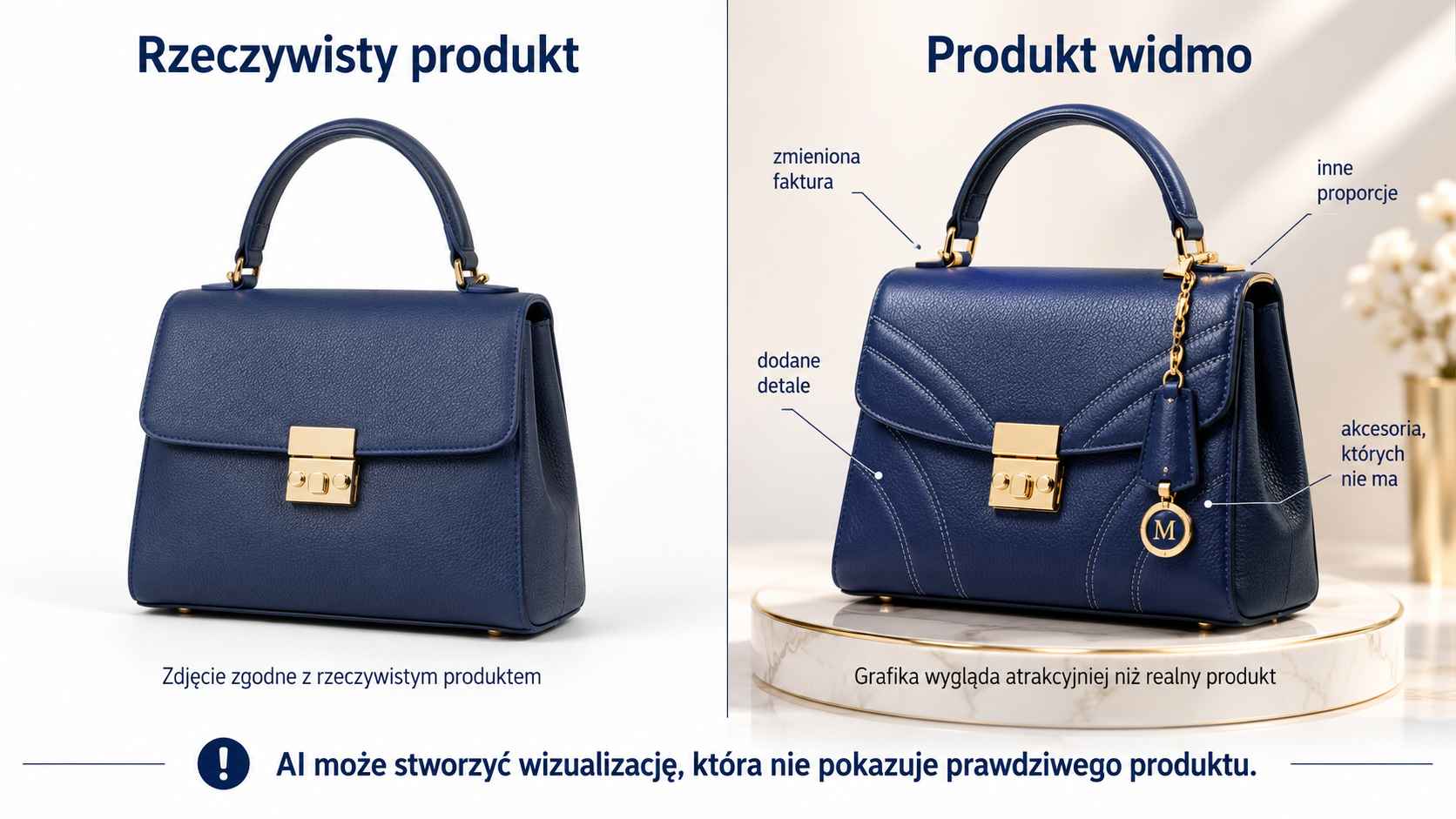 Produkt widmo stworzony przez AI