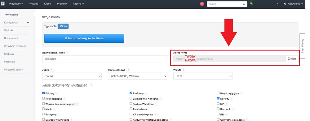 Selesto - integracja z Fakturowania - ustawienie domeny