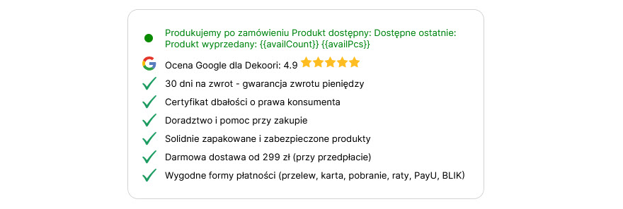 Selesto - przykład sekcji "Plugin"